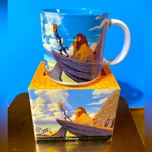 DISNEY’S THE LION KING 1990’s NWT DISNEY STORE EXCLUSIVE COLLECTIBLE CERAMIC MUG
